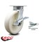 Service Caster 8 Inch Kingpinless Nylon Wheel Swivel Caster with Brake and Swivel Lock SCC SCC-KP30S820-NYR-SLB-BSL - alternate 3